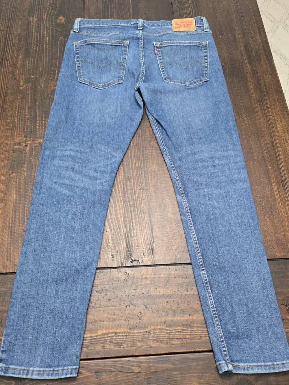 Levi's 512 Slim Taper Jeans Mens 36x34 (fit 34x30) Light Med Wash Stretch Denim